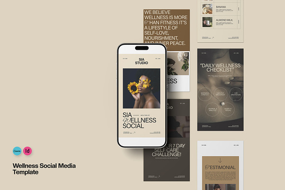 SIA Wellness Social Media Template preview 8