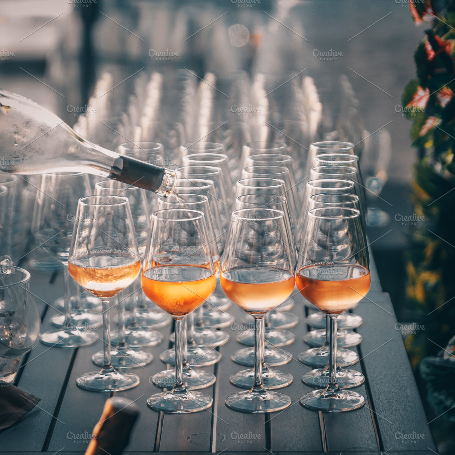Rose Wine Glass, a Photo by Fenea Silviu