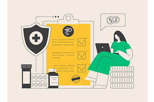 Health insurance abstract concept, a Person Illustration by Visual Generation