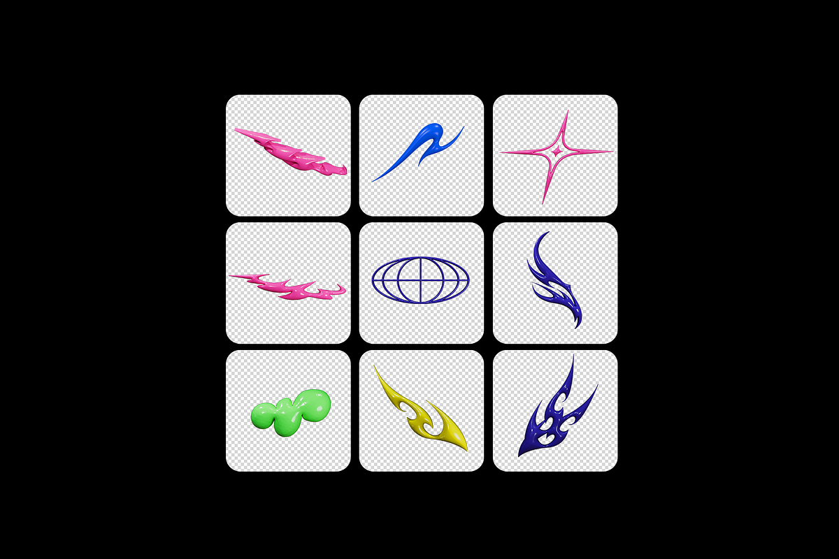 Clownify - 3D Shapes and Figure Pack, an Object Graphic by Dirtybarn (Photo 7 of 8)