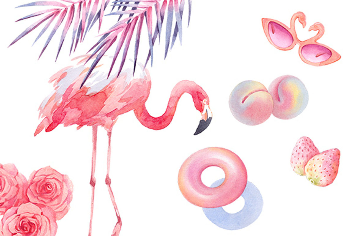 Pink watercolour collection №2, an Illustration by masha gross (Photo 1 of 4)