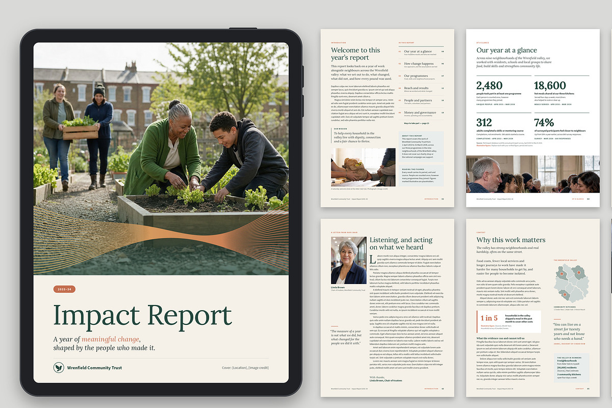 Charity Annual Impact Report, a Brochure Template by BrandPacks (Photo 6 of 6)