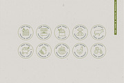 Organic food - logos and badges, a Branding & Logo Template by oxygen_8 (Thumbnail 1 of 5)