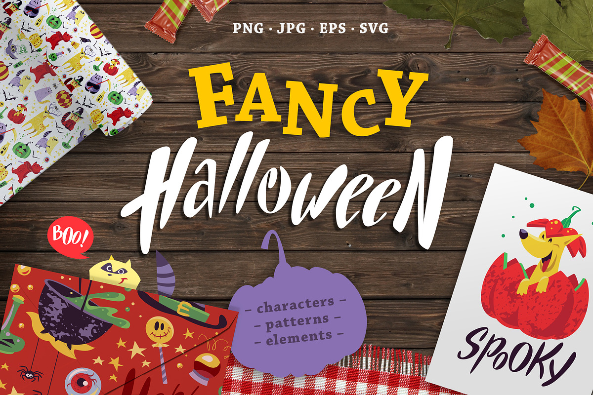 Fancy Halloween kit, an Object Graphic by Funnystore (Photo 1 of 9)