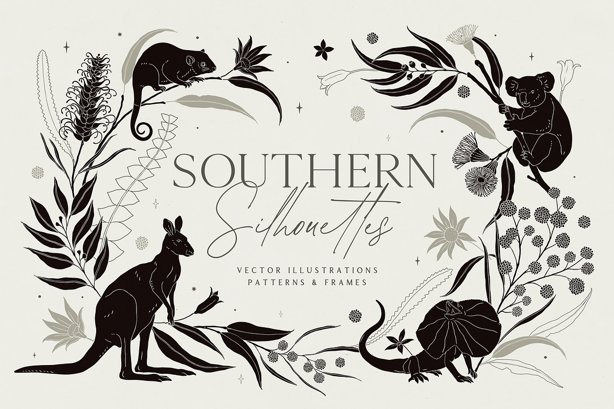 Southern Silhouettes Collection, an Animal Illustration by rouxsupplyco (Photo 1 of 17)