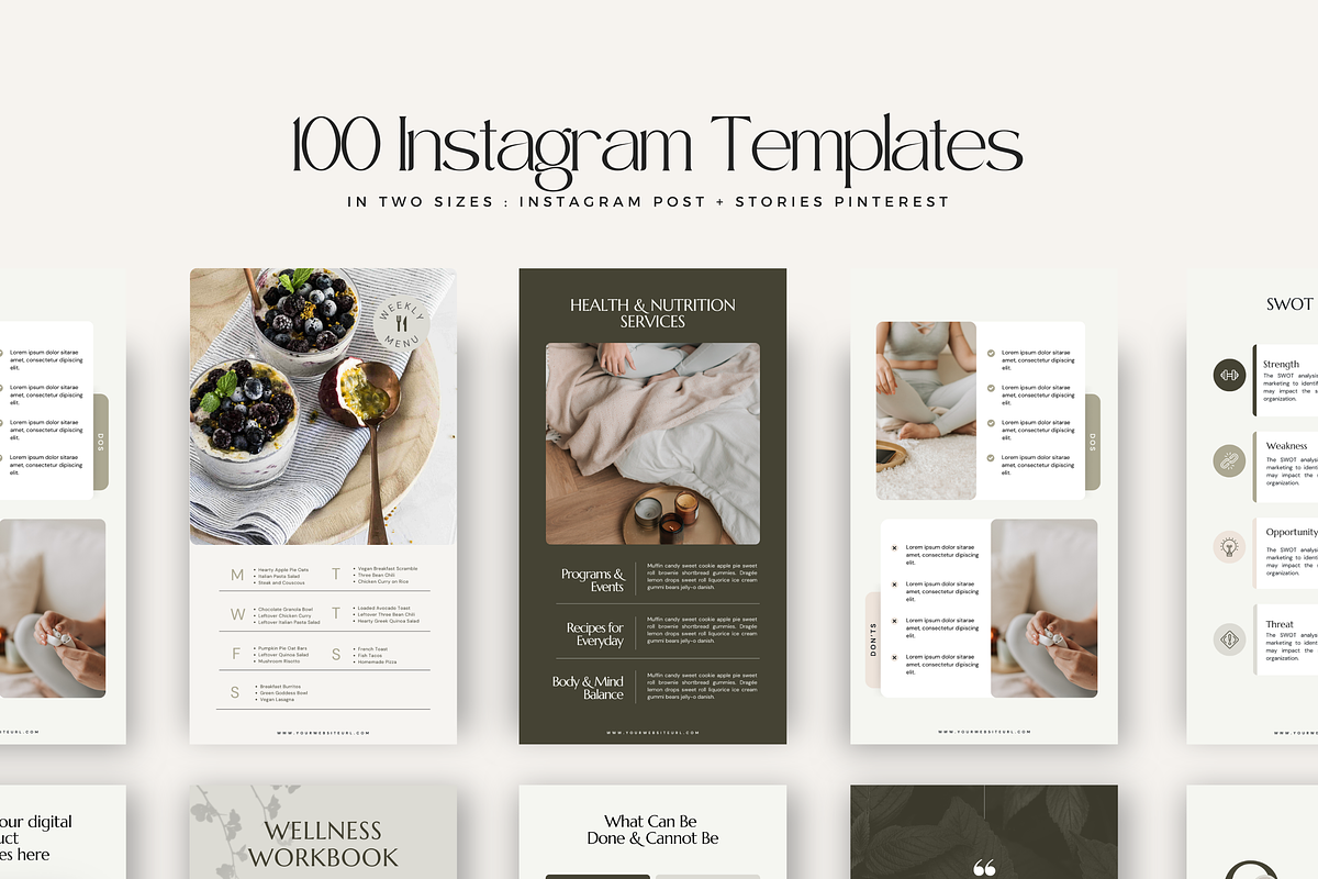 Canva Health Social Media Ellen, a Social Media Template by Lovely Confetti (Photo 2 of 9)