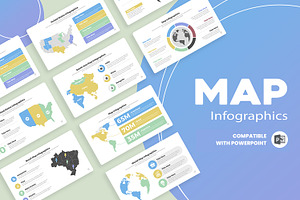 Map Infographic Google Slide, a Presentation Template by Mighty-Slide