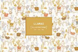 Llamas illustrations