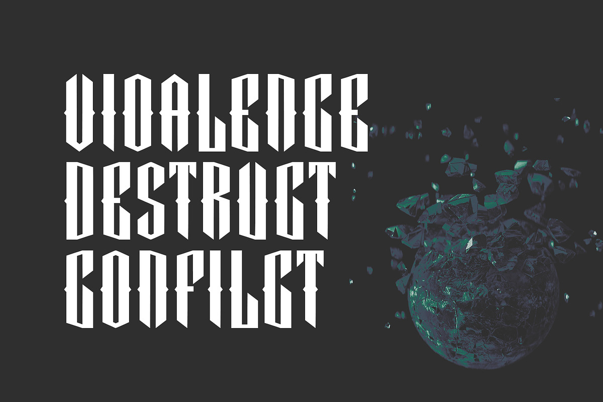 Morviezt Blackletter Display Font, a Blackletter Font by Maulana Creative (Photo 6 of 7)