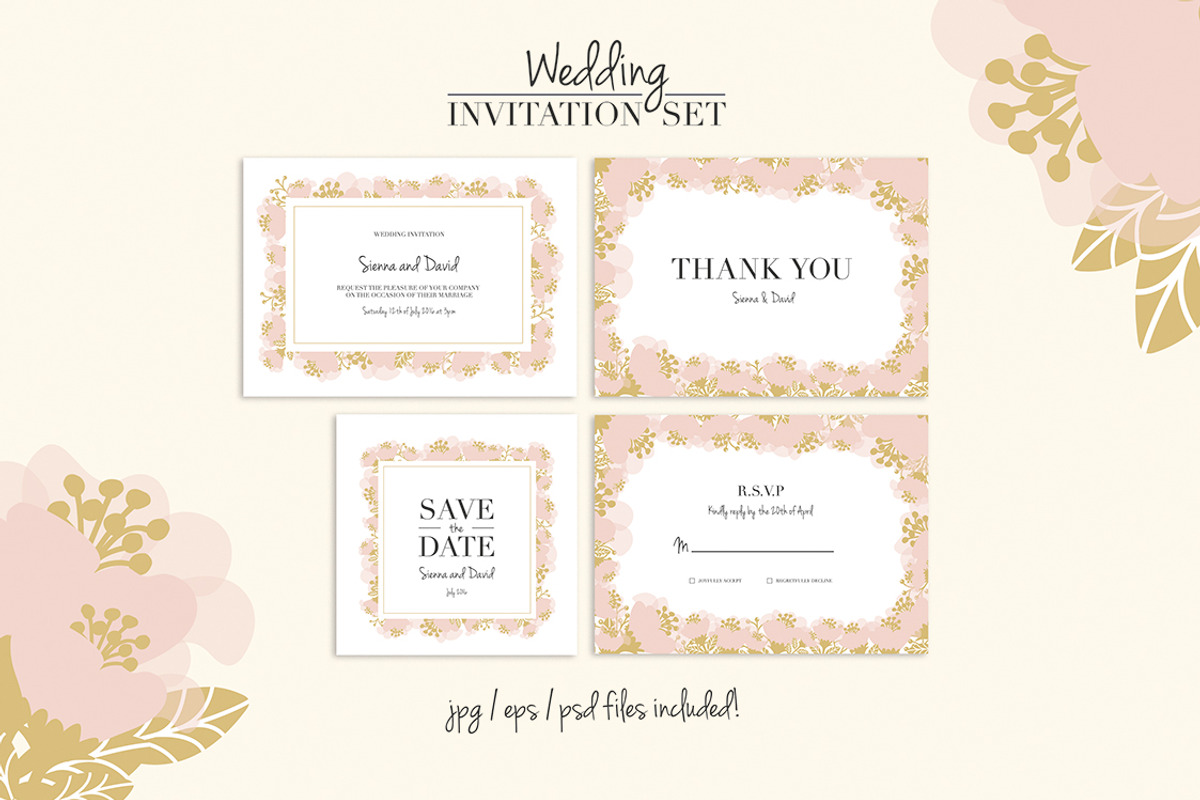 Wedding Invitation Template, an Invitation Template by stockhype