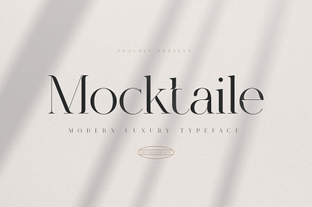 Mocktaile | Modern Luxury Typeface