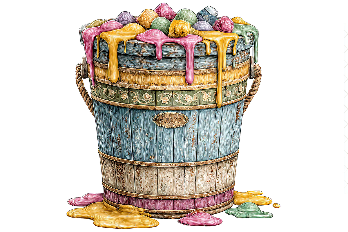 Paint Bucket Clipart PNG, an Illustration by Memories By Lea (Photo 18 of 18)