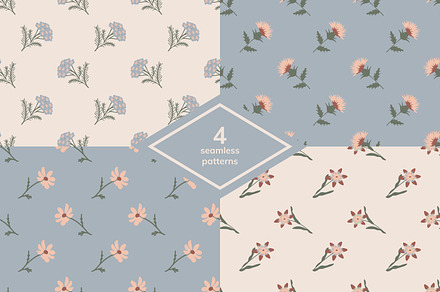 Seamless patterns set