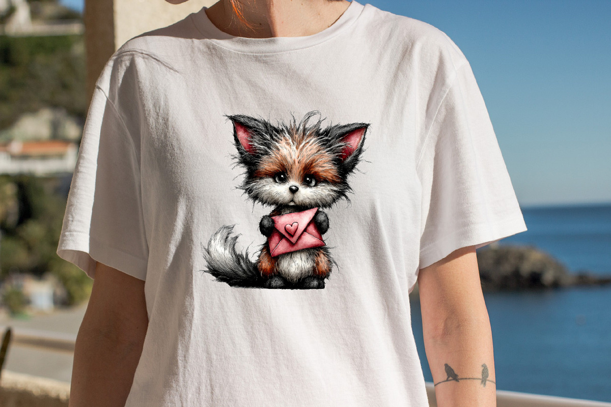 Valentine Valentine Fox Clipart Bund, an Illustration by SVGArt (Photo 8 of 8)