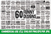 Funny Quotes Svg Bundle | 60 Designs, an Illustration by Design Station (Thumbnail 1 of 5)
