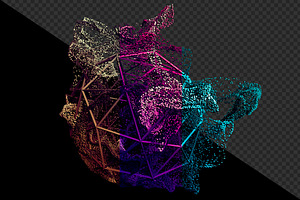 3D Renders Of Particles Dispersion