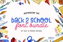 Back to School Font Bundle