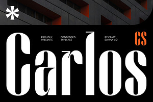 CS Carlos Condensed Font