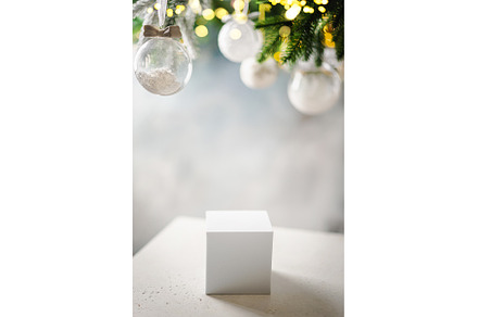 Christmas background with balls, a Holiday Photo by piter.goskov