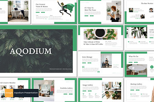 Aqodium - Google Slides Template