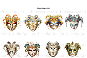 Mask Clipart, Carnival Mask,