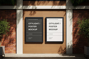 Outdoor Poster / Citylight Mockup