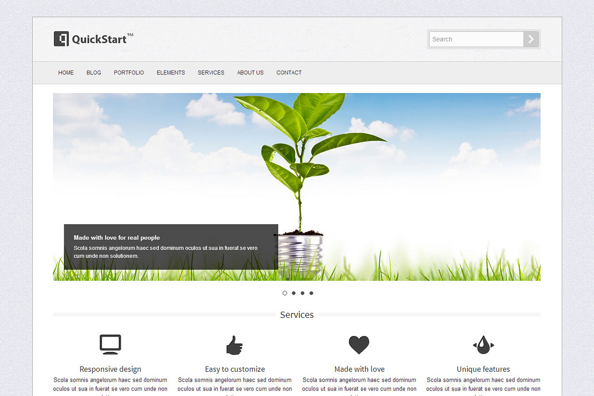 QuickStart - Responsive Template, a Websites & App Template by awps (Photo 1 of 4)