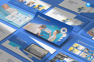 Painting & Renovation Keynote, a Presentation Template by Pixslides