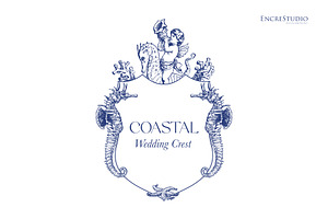 Coastal Wedding Crest