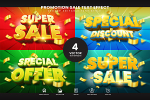 Super Sale Editable Text Effect V4