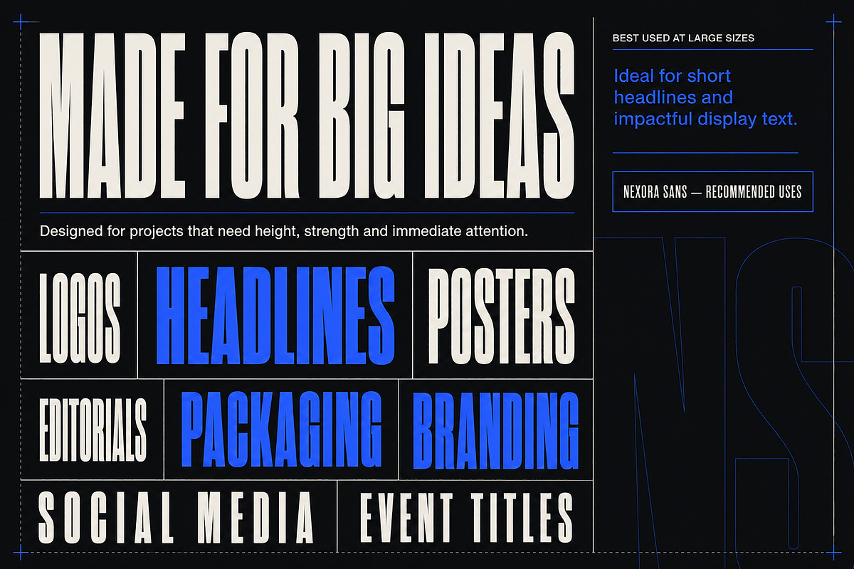 Nexora Sans – Bold Display Font, a Slab Serif Font by Wow Magic (Photo 4 of 4)