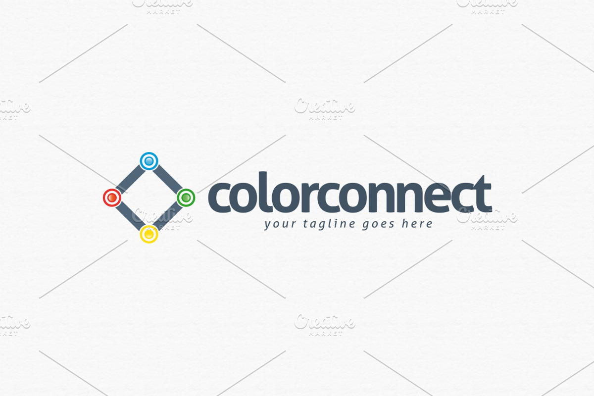 Color Connect Logo Template, a Branding & Logo Template by PixaSquare