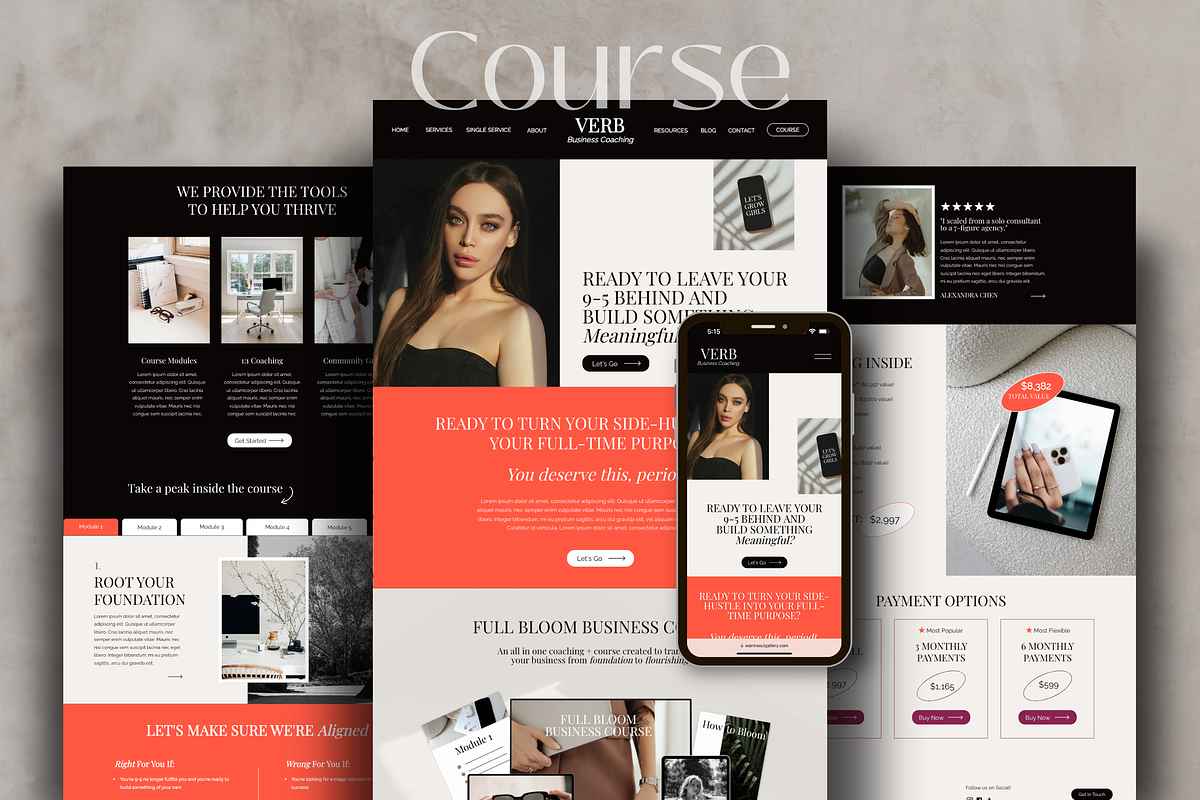 Showit Website Template Coach/Course, a Squarespace Template by Warmsoulgallery (Photo 3 of 10)
