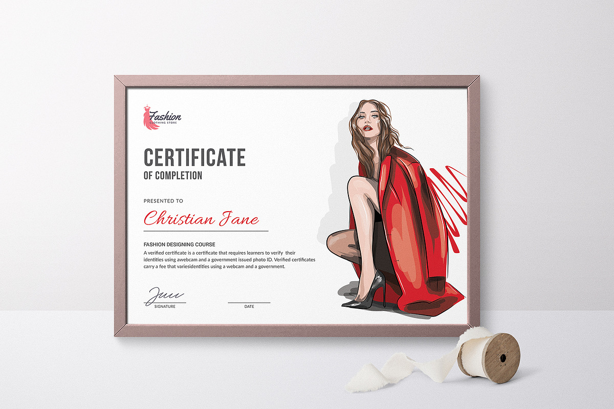 Canva Fashion Designer Certificate