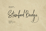 Stamford Bridge Script, a Script Font by Thirtypath Studio (Thumbnail 1 of 7)