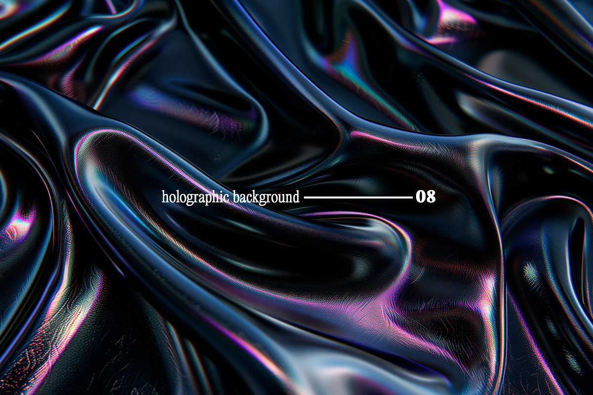 Dark Holographic Backgrounds, a Background Graphic by tatiankaart (Photo 9 of 17)