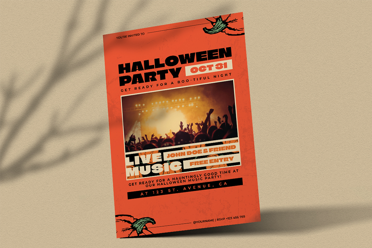 Pumban - Halloween Party Flyer, a Flyer Template by Attype (Photo 2 of 4)