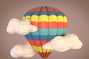 Cartoon Balloon Low Poly, a Cars & Vehicle 3D Model by Low Poly Lab (Thumbnail 3 of 8)
