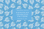 Hanukkah Menorah Gift Wrap Pattern, a Pattern Graphic by Adrienne Morris (Thumbnail 2 of 3)