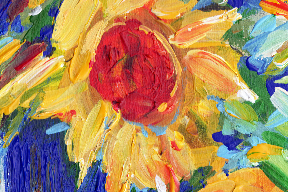 Sunflowers Digital Wall Art Print, a Decorative Illustration by LoveDesignShop (Photo 3 of 6)