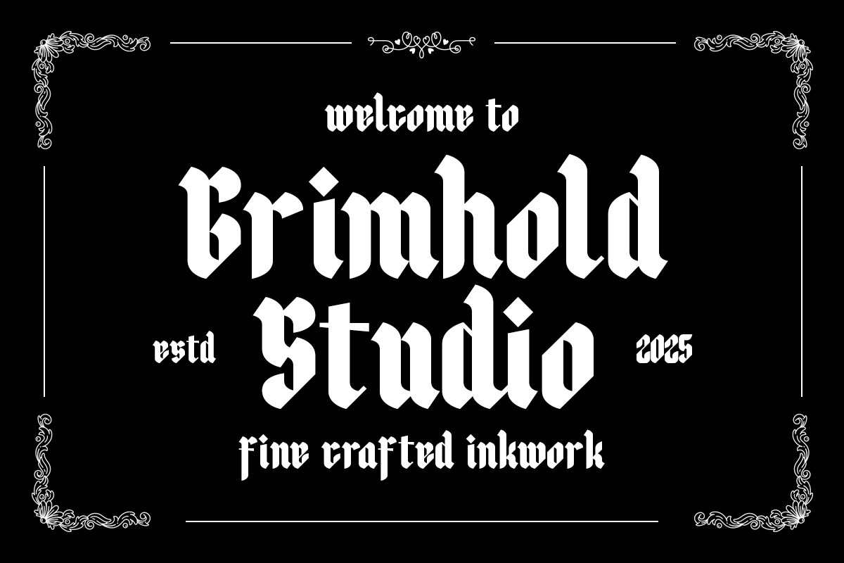 Dravex - Sign Modern Blackletter, a Blackletter Font by roomspace creative lab (Photo 3 of 10)