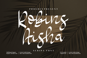 Robins Aisha - Script Style Font