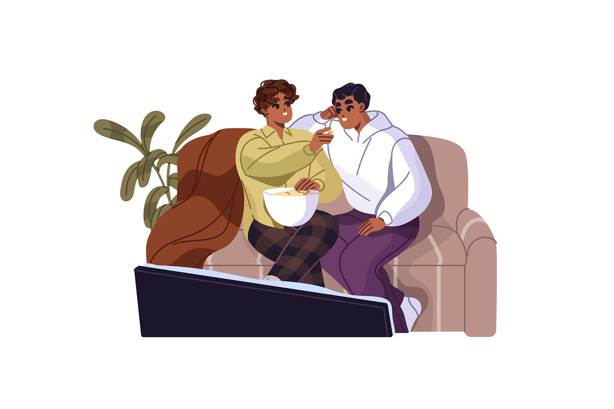 Love couples on romantic date set, a Person Illustration by PaperTrident (Photo 11 of 11)