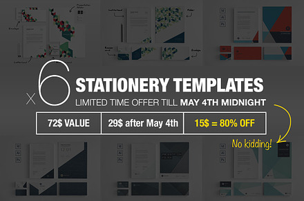 Bundle: 6 Stationery Corp Identity