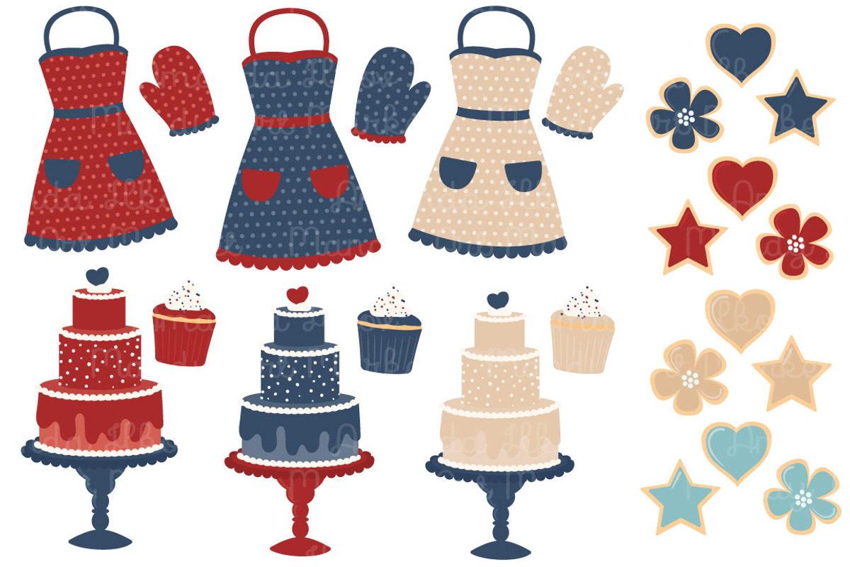 Americana Baking Clipart & Vectors, an Illustration by Amanda Ilkov (Photo 2 of 4)