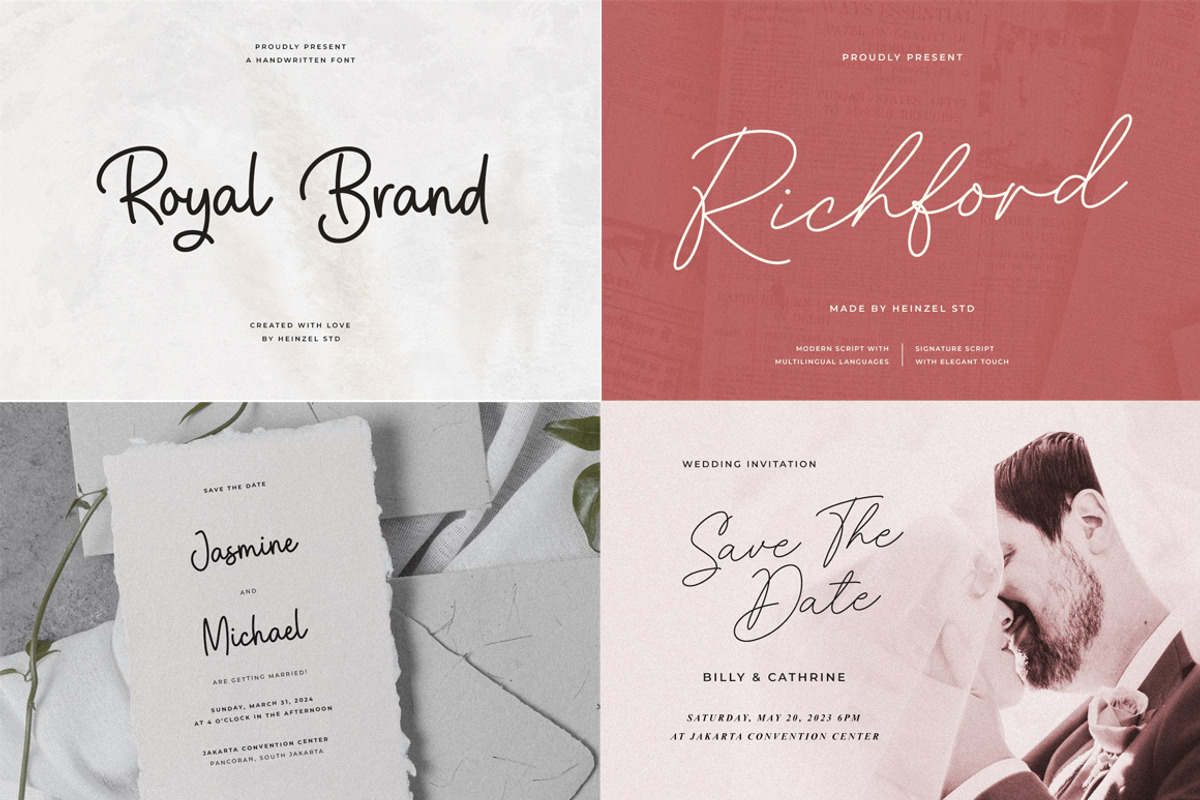 Premium Font Bundle Sale, a Script Font by Heinzel Std (Photo 9 of 10)
