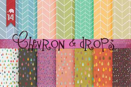 14 Chevron & Drops patterns