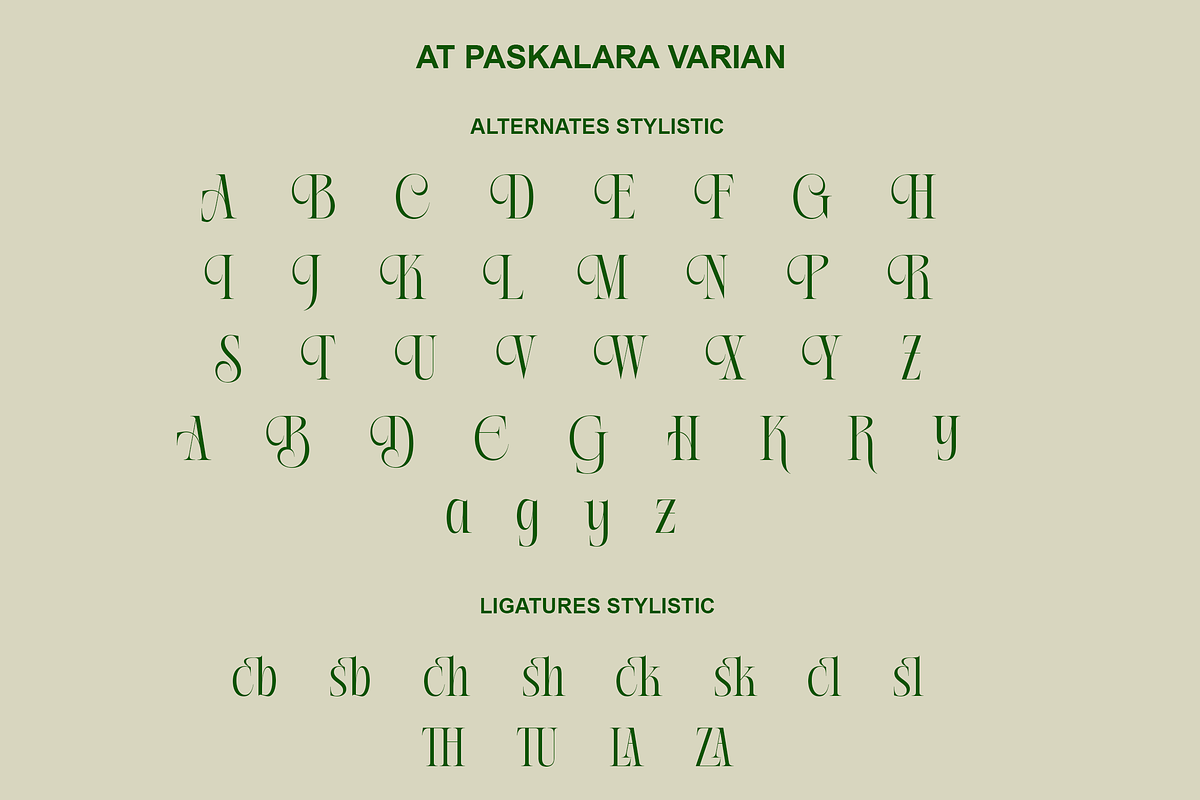 AT Paskalara, a Font by ArimaType (Photo 9 of 10)