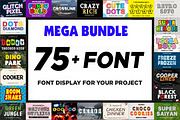 Colorful Display Font Bundle, a Sans Serif Font by JustArtDigital (Thumbnail 1 of 4)