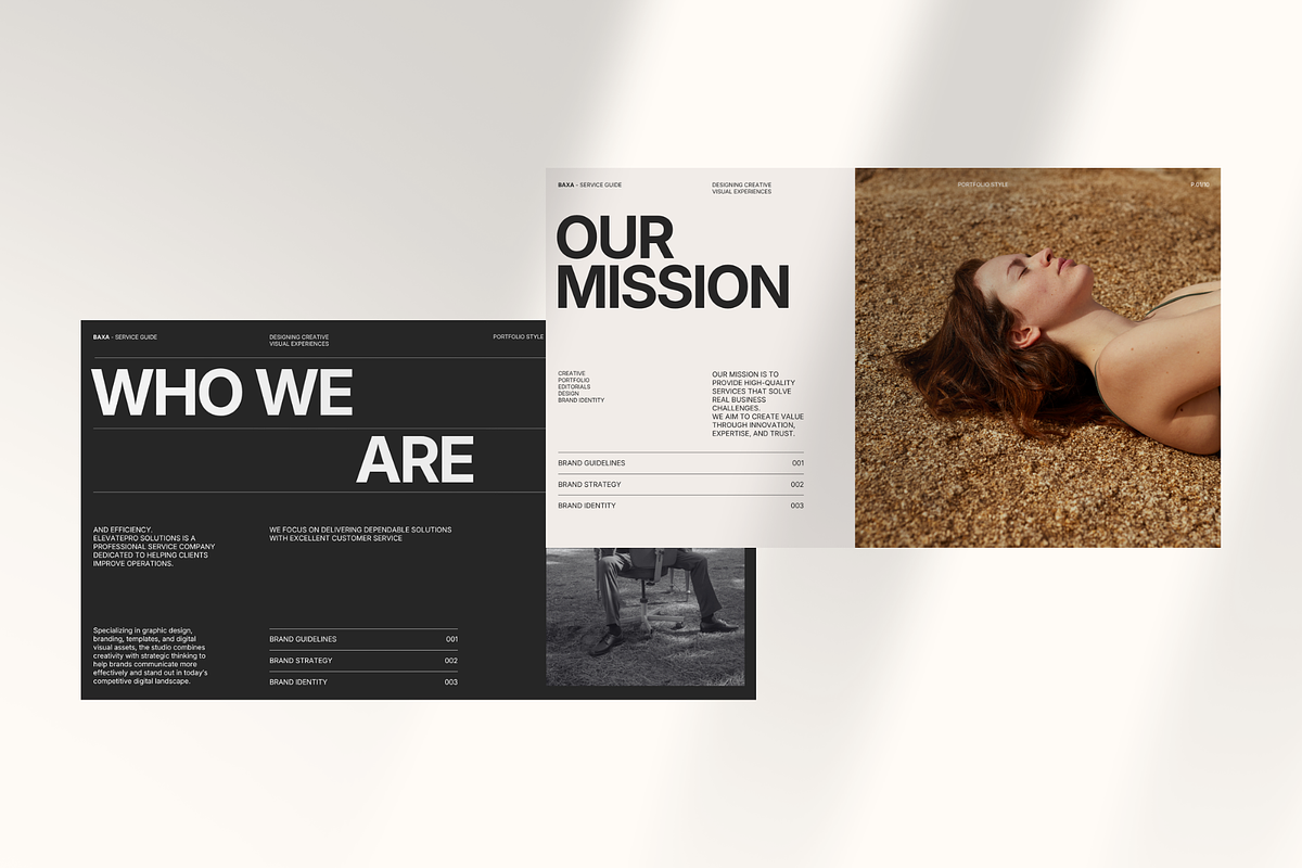 BAXA - Service Guide Keynote, a Presentation Template by Creatorism (Photo 4 of 10)